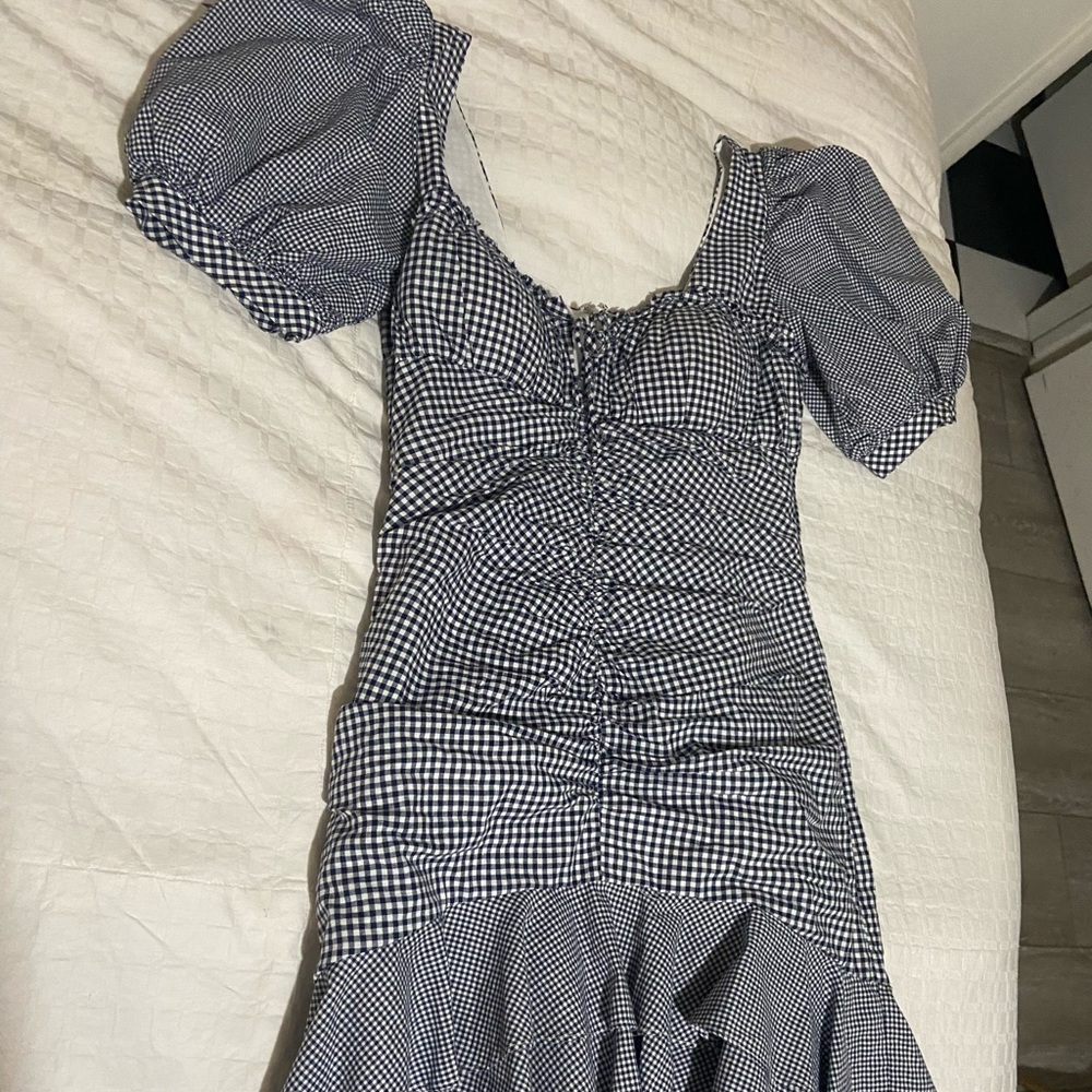 Jonathan Simkhai Navy Picnic Style Dress